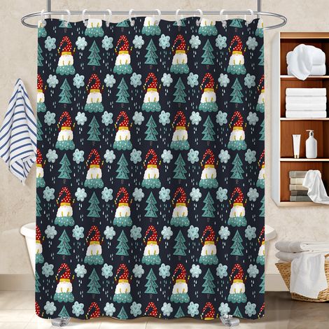 Rideau de bain 180x180 pratique rideau étanche pour votre chalet à la montagne (1/5)