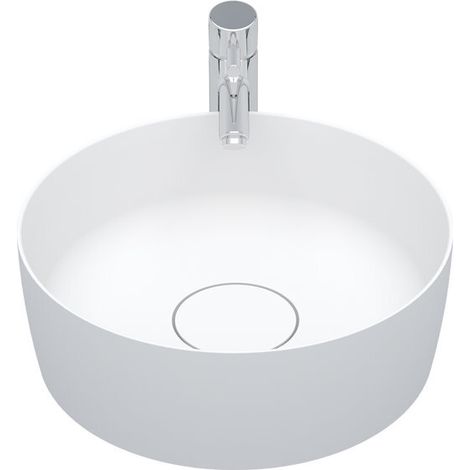 RIHO Lavabo de encimera Thin, superficie SOLID, redondo, (1/2)