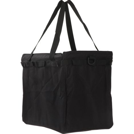 Sac à outils d'extérieur pliable, grande capacité et multifonctionnel, idéal pour le camping, les pique-niques et les barbecues (noir). (1/5)
