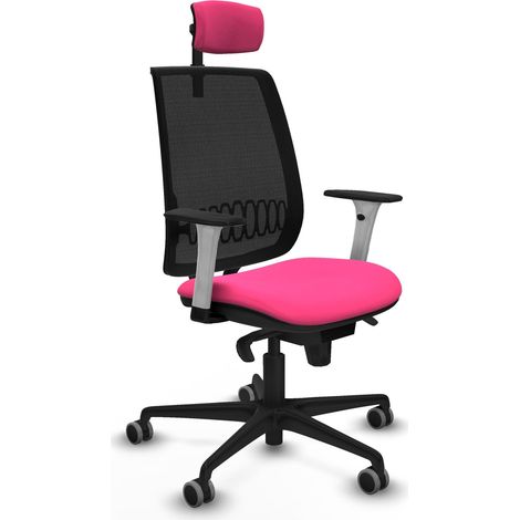 Silla de oficina piqueras y crespo Alares blanco reposacabezas ajustable (1/2)