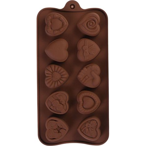 Stampi in silicone per cioccolatini a forma di cuore