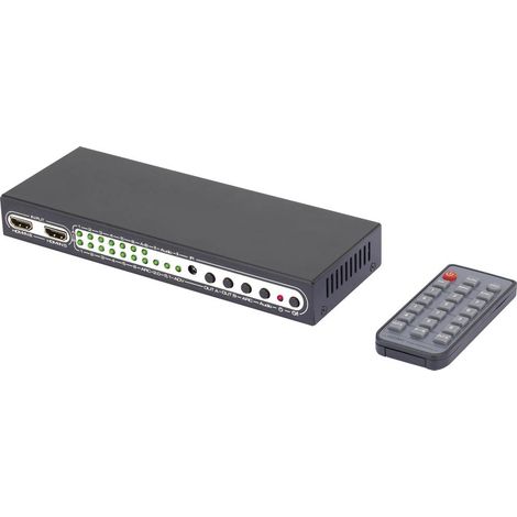 SpeaKa Professional 6 ports Switch matrice HDMI avec fonction Image dans l'image, avec télécommande UHD 4K @ 60 Hz (1/4)