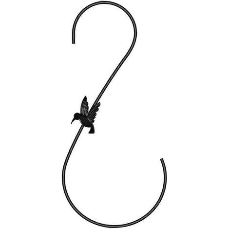 12 Metallhaken (30 cm) für Vögel und Schmetterlinge zur Dekoration von Vogelfutterhäuschen und Gärten - Metall-Vogelhaken, Gartendekoration für den Außenbereich, Vogelfutterhalter, dekorativer Gartenh