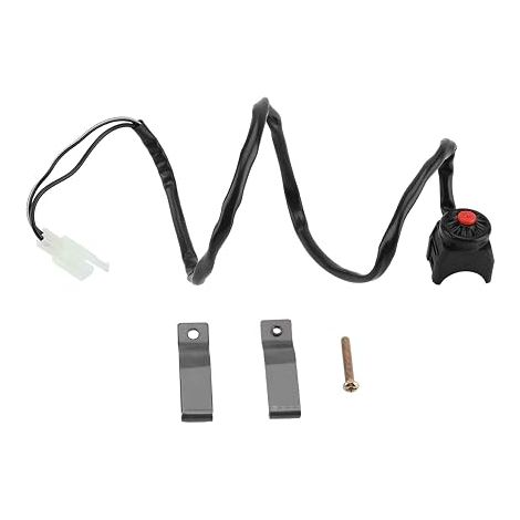 Interrupteur de démarrage à bouton-poussoir, interrupteur à klaxon, universel bouton arrêt guidon 22mm pour moto (1/5)