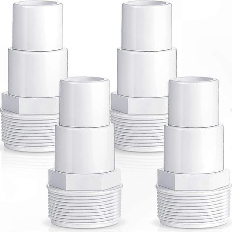 Schlauchadapter für Poolfiltrationspumpen, 1,5-Zoll-Gewinde-Ersatzanschluss, kompatibel mit Hayward SPX1091Z7 und SPX1091Z4, auslaufsichere Verbindung für Wasserzirkulationssysteme. (1/5)