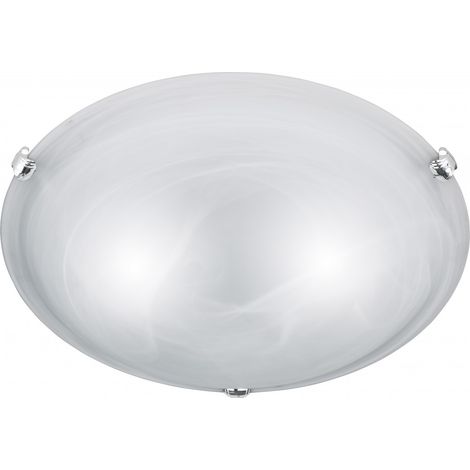 Plafón 2 Luces Adrian Cristal Blanco Ø40 cm Trio Iluminación