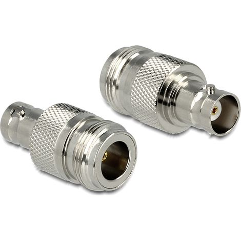 Adaptador coaxial delock 88842 impedancia 50 Ohm niquelado