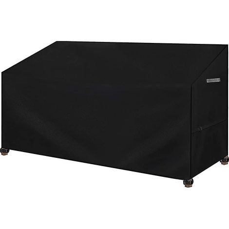 Housse pour banc de jardin 3 places, imperméable, coupe-vent et anti-UV, en tissu Oxford 420D (cadeau). (1/5)