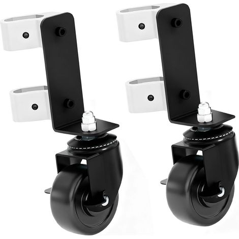 Roues avant doubles à 360 degrés, capacité de 200lb, accessoires en acier inoxydable pour boîte à outils roulante (1/5)