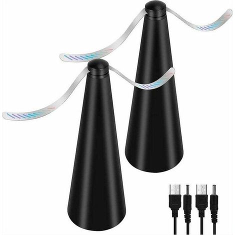 Ventilateur Anti-Mouche, Lot de 2 répulsifs Anti-moustiques sans Utiliser de Produits Chimiques, pour éloigner les mouches et les insectes de la nourriture, pour Camping Salle à Manger Jardin (1/5)