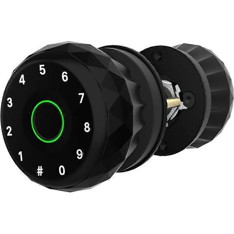 Tuya Smart-Türschloss mit Fingerabdrucksensor, Verriegelungsknopf, Schlüssel- und Passwortentriegelung, Bluetooth-App – sicherer und bequemer Zugang (1/5)
