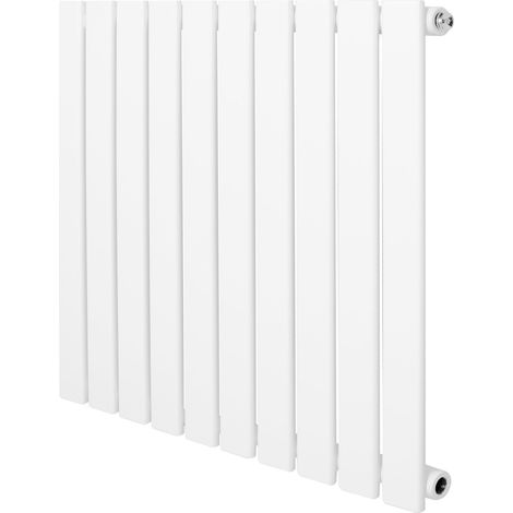 Radiador Plano Columna Única Blanco 600x700 mm Acero Alta Calidad 635 W Soportes y Cepillo Incluidos – Calefacción Eficiente y Elegante (1/5)