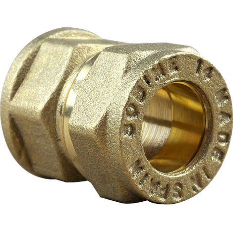 Raccord bicône droit Femelle 1/2" (15/21)-Cuivre 14