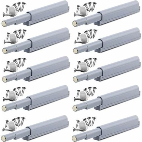 Appuyez pour ouvrir magnétique loquets Fermetures magnétiques push-open ouvre et ferme la porte avec une simple pression (10 pièces)