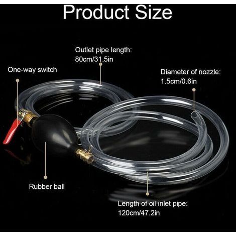 Boule de drainage en cuivre avec tuyau en silicone blanc de 2 m et raccord coudé pour plateau à thé et système d’écoulement (1/5)