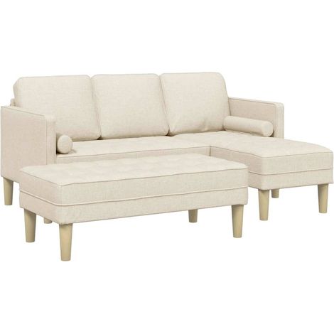 Sofa Set 2 pcs Linen 173 x 131 x 67 cm Fabric vidaXL