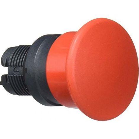Testa pulsante a fungo diametro 40 rossa con finiture in plastica