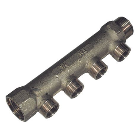 Tiemme - Collettore Riscaldamento 3/4" 4 Vie Da 1/2" A Flauto
