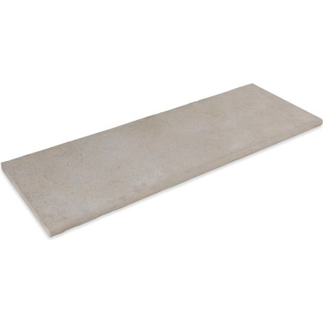 Dessus de marche Pierre de l'Atlas Beige 100x35x3 cm Bord 1/2 Rond (à l'unité) - RO'MA NATURE