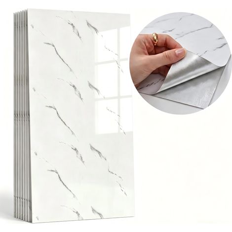 Brstheco Panneaux Décoratifs PVC Autocollants 60x30cm 20 Pièces