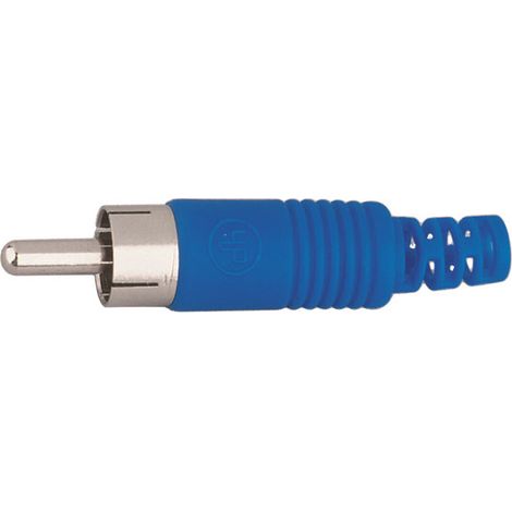 RCA-Koaxialstecker für RG58-Elektro-DH-Kabel. Farbe Blau 10.588/DH 8430552082445