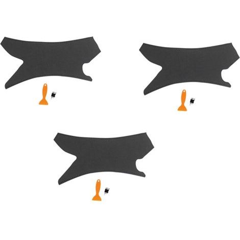 Convient pour 3 poignées de porte intérieures de voiture, housses décoratives antidérapantes en cuir véritable pour les poignées de porte de la Série 3 (1/3)