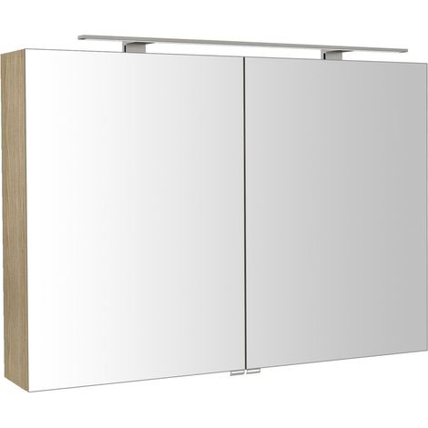 Armoire à miroir RIWA avec. Lumière LED, 101x70x17cm, Orme Bardini (1/2)