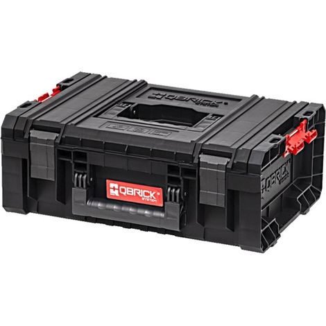 Qbrick Technician PRO - Caja de herramientas (450 x 330 x 170 mm, con portaherramientas, caja de herramientas, caja de herramientas, caja de herramientas, caja de taller, caja de herramientas