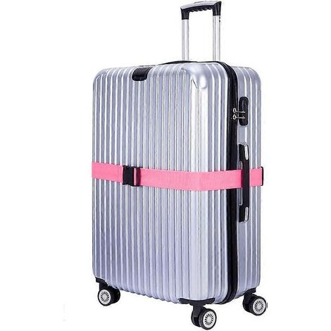 Bagagestroppar pour resväskor, paquet de 4, rose