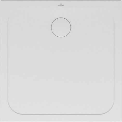 Villeroy & Boch – Receveur de douche antidérapant 100 x 100 cm – Céramique blanche – Classe C PN24 pour sécurité – Épaisseur 3,5 cm – Installation à poser