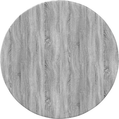 Maison Exclusive - Tischplatte Grau Sonoma Ø 50 x 1,5 cm Holzwerk