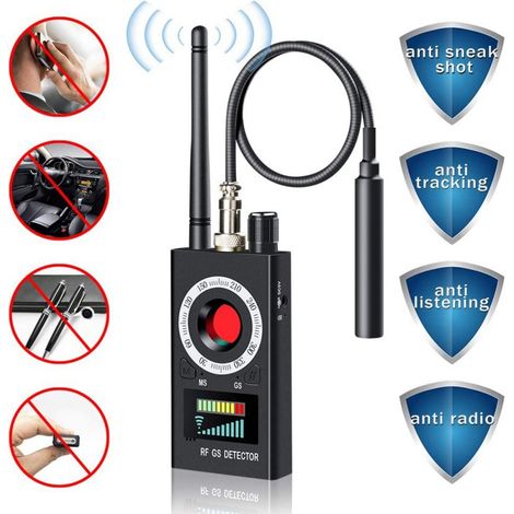 3-in-1-Detektor für versteckte Kameras – GPS-Tracker und Abhörgeräte-Detektor – RF-Scanner – Lange Akkulaufzeit – Hotels – Badezimmer – Zuhause und Büro (1/5)
