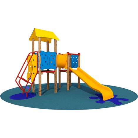 Torretta Jasmine 1103 Giochipark EN 1176 legno pino caduta 80cm 28mq 5 utenti