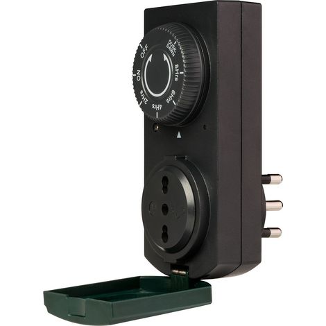 POLY POOL - PP1410 Presa Elettrica con Sensore Crepuscolare - Timer Presa Elettrica con 4 Intervalli e Funzione Programmabile Tramonto-Alba - Presa Con Timer per Esterno (1/3)