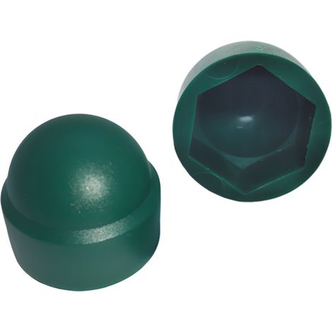 Tappo a vite M6, chiave da 10 mm, verde, 50 pezzi (1/2)