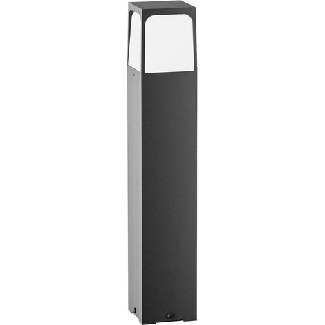 Borne Ges2032 En Aluminium Anthracite, Raccord E27 Max 18W, Ip44, Lumière Extérieure Diffuse, Design Moderne - Gealuce (1/2)