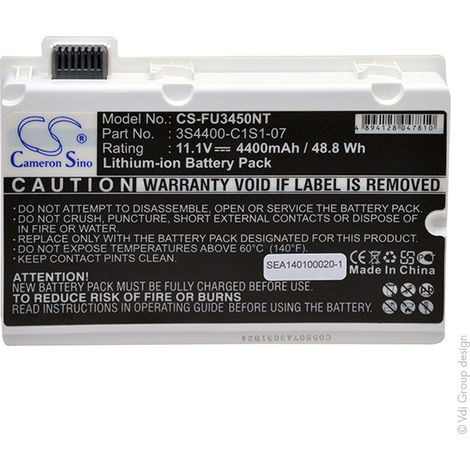 NX - Batterie ordinateur portable 11.1V 4400mAh - 3S4400-C1S1-073S4400-G1L3-07 (1/3)