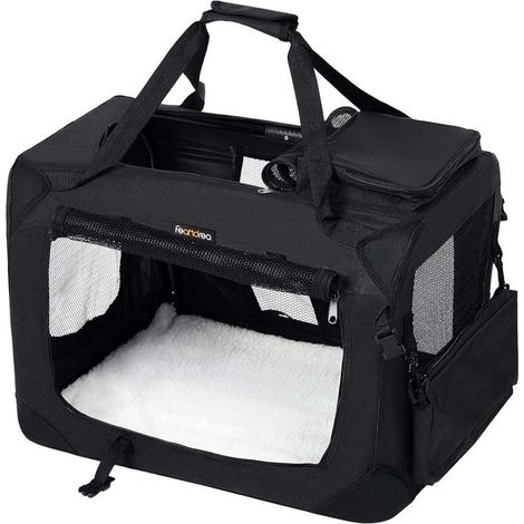 Borsa trasportino per cani taglia M 50 x 35 x 35 cm nero 120003680