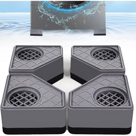 Almohadillas antivibración de 4 piezas para lavadoras que evitan el movim,patas estabilizadoras antivibración (aumento de 4,5 cm),4 piezas,4,5 cm