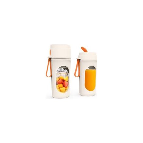 Mixeur Portable Électrique 21000 tr/min, 450ML Smoothie Mixer avec 12 Lames, Tasses Incluses pour Cuisine, Salle de Sport, Bureau (Orange) (1/5)