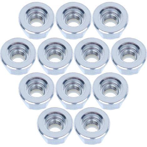 Lot de 12 pièces, écrou de lame à collier filetage gauche .393" x 1.0, pièces de rechange pour débroussailleuse STIHL FS85 FS88 FS90 FR106 FR108 FR220 FR350 FS120 FS200 FS250 FS86 FS87 FS40 FS44, 4126 (1/5)