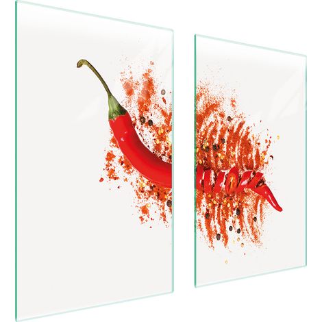 PLAQUE DE PROTECTION EN VERRE POUR POÊLE 75x52 CHILLI (1/5)