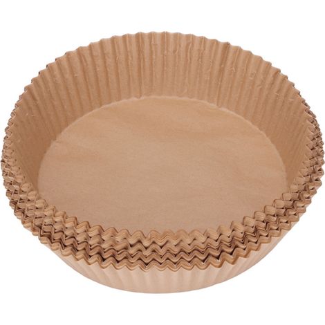 100 barquettes jetables en papier antiadhésif, barquettes en papier siliconé résistant à l'huile, pour friteuses et accessoires de cuisson. (1/5)