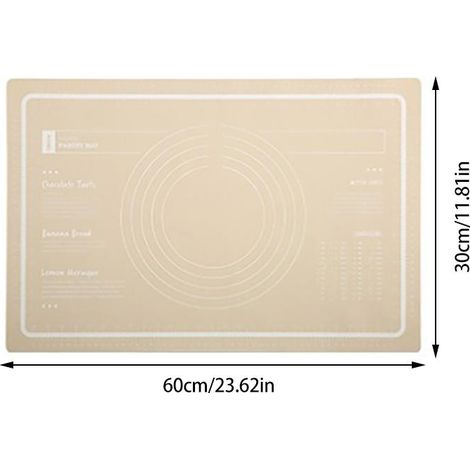 Antihaft-Silikon-Knetmatte für Teig, Küchenrollbrett, Antihaft-Backmatte (1/5)