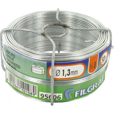 Filo zincato n. 8 - 1,30 mm x 50 m - 510 g