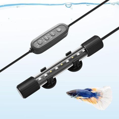LED-Aquarienleuchte, RGBW-Vollspektrumbeleuchtung, 24/7-Timer, IP68 wasserdicht, für Nano-Aquarien (1/5)