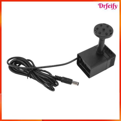 Kit Pompe Fontaine Solaire - Panneau 1 5 W - Débit 220 L H - Hauteur Refoulement 120 Cm - Pour Jardin Aquarium Bains Oiseaux - 1 Pièce (1/4)
