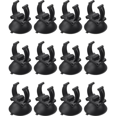 Chauffage d'aquarium Ventouses Tube pour Aquarium Ventouses pour lumière Clips de Fixation de 2,8 cm pour Grandes tiges chauffantes d'aquarium (Pas pour Les Tubes de Ligne aérienne), 12 pièces (1/5)