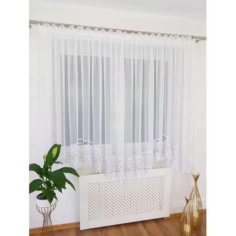 Tenda con pizzo guipure 30 cm cucito in taglia "M" 500x180 cm (1/5)