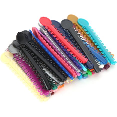 40 kieferorthopädische Gummiclips für Zahnspangen und Brackets (1/5)
